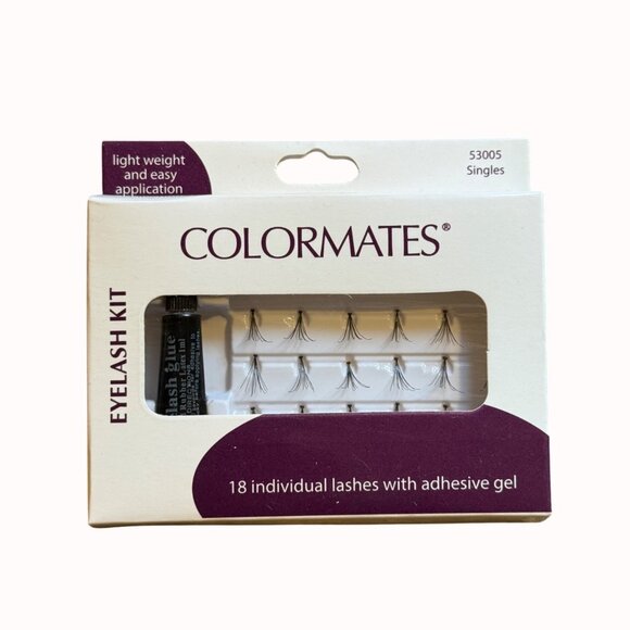 Colormates Eyelash Kit Singles Fills False Lashes Adhesive Gel Easy Application - Picture 8 of 8